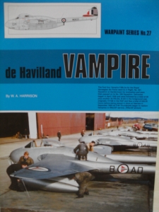 WARPAINT  027. de HAVILLAND VAMPIRE